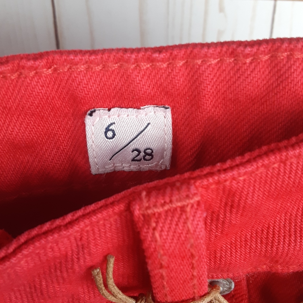 Lucky Brand Crimson Red Mid Rise Denim - Picture 2 of 8
